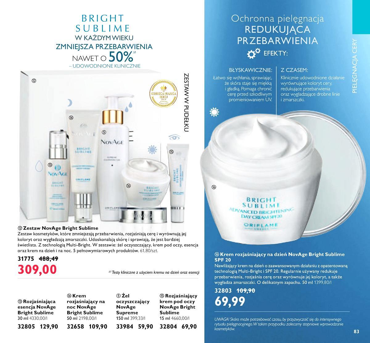 Gazetka promocyjna Oriflame str. 83