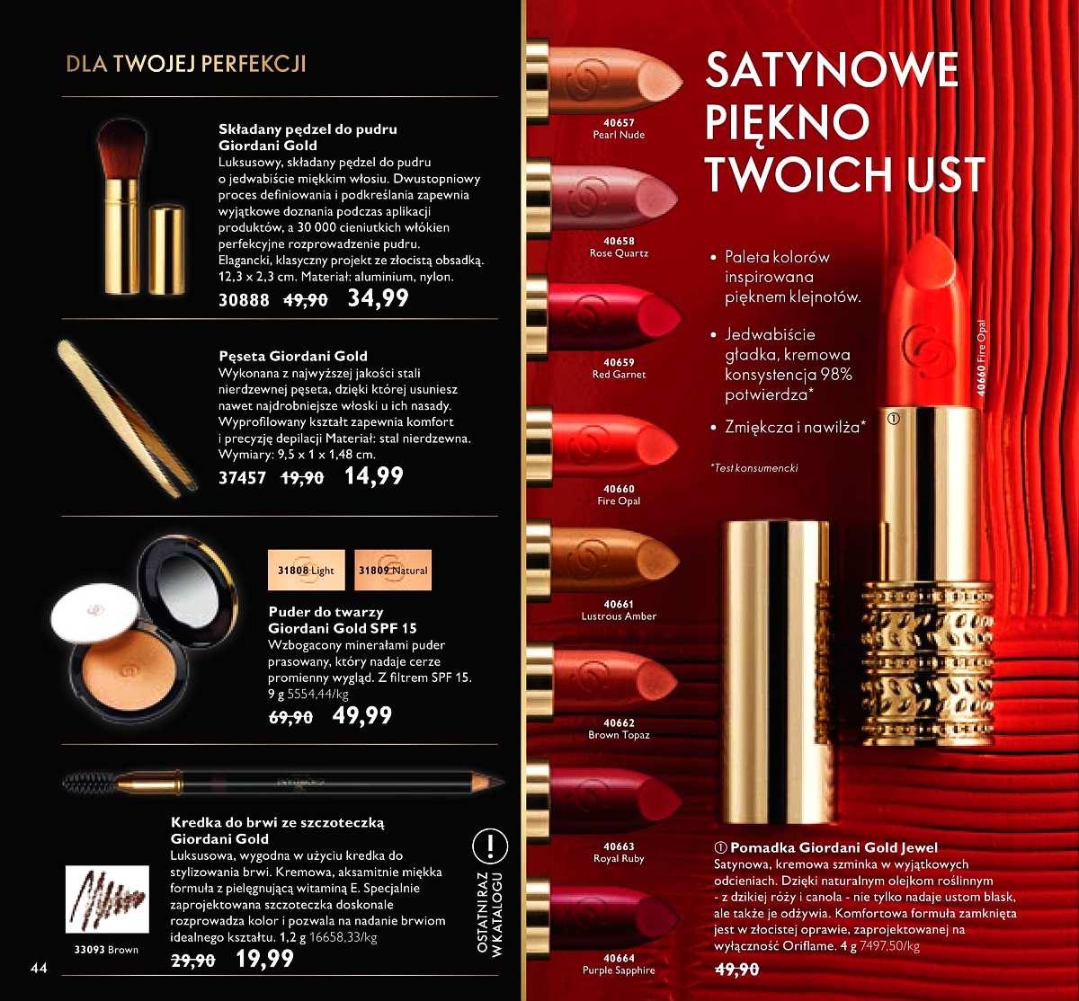 Gazetka promocyjna Oriflame str. 44