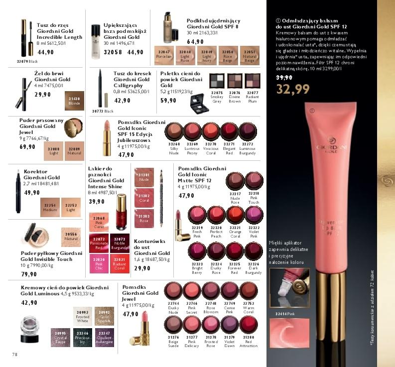 Gazetka promocyjna Oriflame str. 78