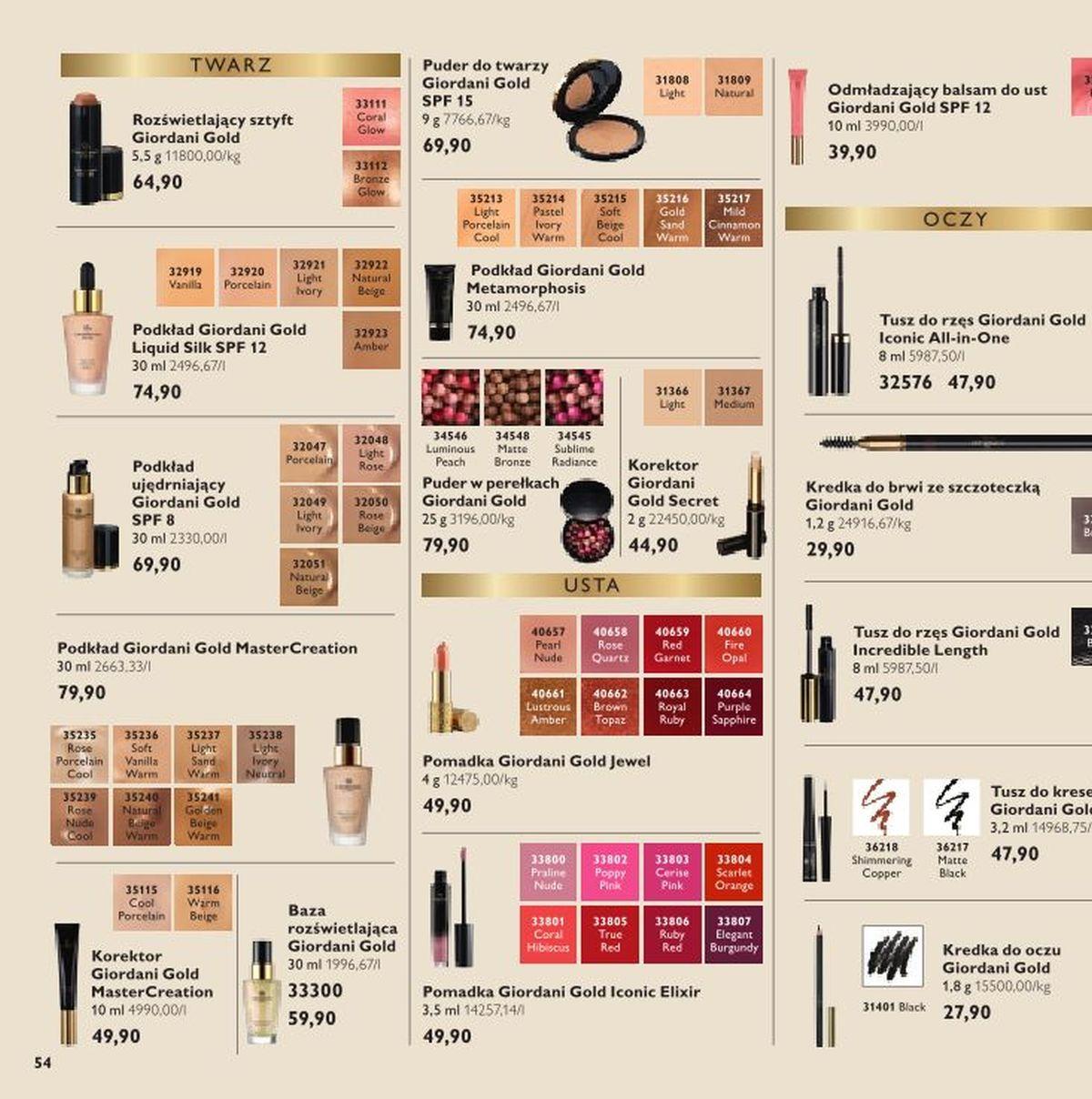 Gazetka promocyjna Oriflame str. 54